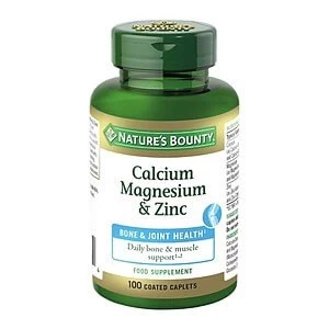 Natureamp39s Bounty Calcium Magnesium and Zinc 100 Coated Caplets