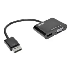 Tripp Lite P136-06N-HV-V2 DisplayPort to VGA/HDMI All-in-One Converter Adapter DP ver 1.2 4K 30 Hz HDMI