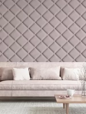 Arthouse Wood Trellis Pink Wallpaper