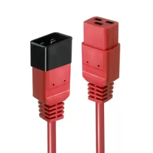 Lindy 3m IEC C19 to C20 Extension, red