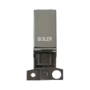 Click Scolmore MiniGrid 13A Double-Pole Ingot Boiler Switch Black Nickel - MD018BN-BL