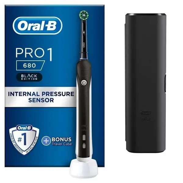 Oral B Pro 1 680 CrossAction Electric Toothbrush with Travel Case