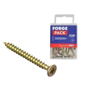 ForgeFix Multi Purpose Pozi Compatible Screw CSK ST ZYP 4.0 x 70mm Forge Pack 12