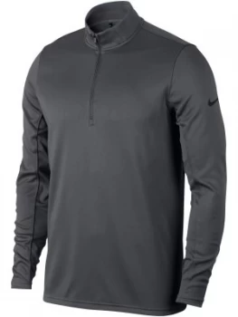 Mens Nike Dri Fit Half Zip Jumper Dark Grey