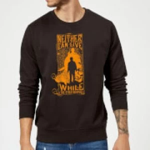 Harry Potter Neither Can Live Sweatshirt - Black - 5XL