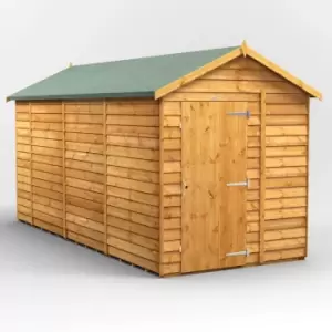 14X6 Power Overlap Apex Windowless Shed