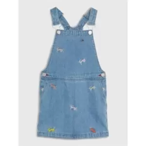 Tommy Hilfiger Dungaree Critter Dress - Blue