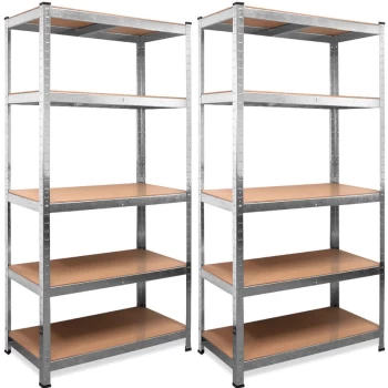 Monzana - 2x Heavy Duty Shelving Unit 5 Tier Shelves