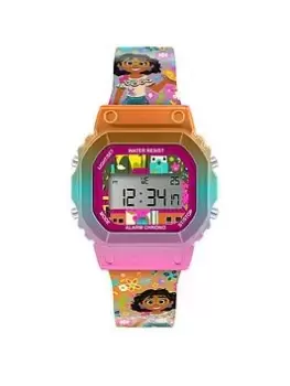 Disney Encanto Multicoloured Strap With Metallic Gradient Case Digital Watch