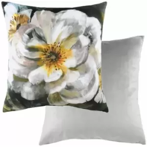 Evans Lichfield - Winter Florals English Rose Watercolour Print Cushion Cover, White, 43 x 43 Cm