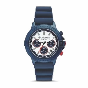 Columbia CSC03-006 Peak Patrol White Chronograph Navy Silicone Watch