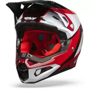 FLY Racing Formula Carbon Prime Helmet Red White Red Carbon S