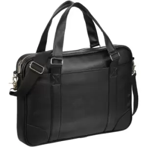 Avenue Oxford 15.6" Laptop Slim Briefcase (Pack Of 2) (39 x 5 x 30cm) (Solid Black) - Solid Black