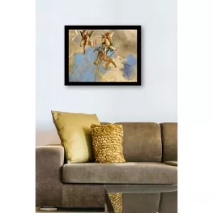 SC0938 Multicolor Decorative Framed MDF Painting