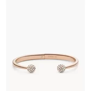 Fossil Womens Rose Gold-Tone Stainless Steel Bracelet - Rose Gold