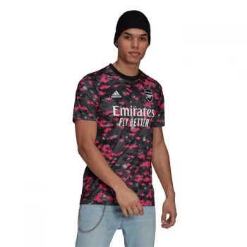 adidas Arsenal Pre Match Shirt 2021 2022 - Pink/Black