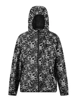 Regatta Serenton Waterproof Shell Jacket - Black/White, Size 10, Women