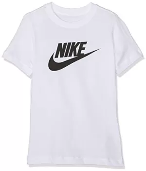 Nike Boys Nsw Tee Futura Icon Td Tee, Grey/White Size M 10-12 Years