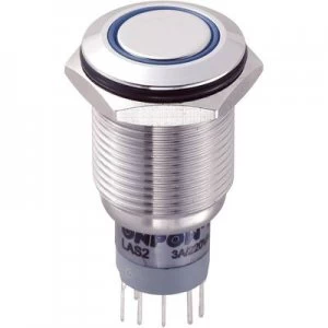 TRU COMPONENTS LAS2GQF 22ZEB12VSP Tamper proof pushbutton 250 V AC 3 A 2 x OnOn latch