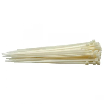 Draper 70394 White Cable Ties 4.8 x 200mm - 100pc