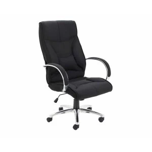 TC Office Whist Fabric Executive Chair with Sculpted Back, Black