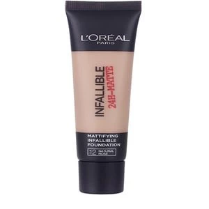 LOreal 24H-Matte Waterproof Foundation 12 Natural Rose 35ml Nude