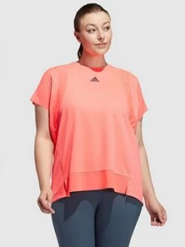 Adidas Heat Ready Training T-Shirt (Curve) - Pink