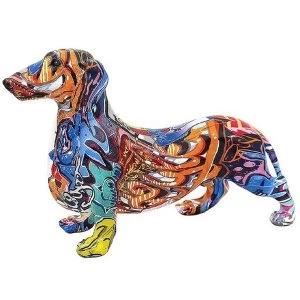 Graffiti Dachshund Figurine By Lesser & Pavey