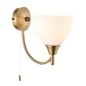 Gallery Interiors Alton 1 Wall Light Antique Brass