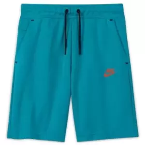 Nike Sportswear Tech Fleece Big Kids (Boys') Shorts - Blue