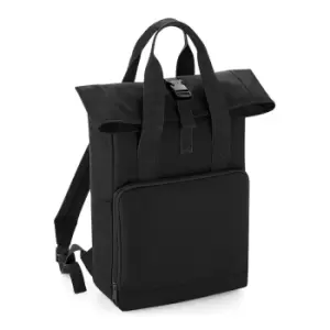 BagBase Twin Handle Roll-top Backpack (black)