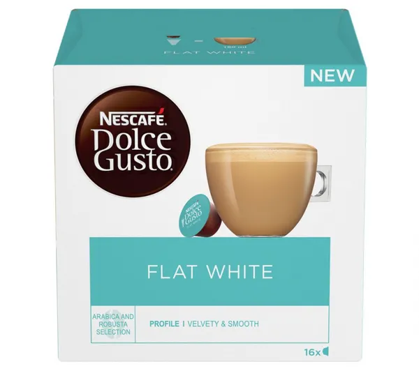 Nescafe Dolce Gusto Flat White Coffee 16 Pods