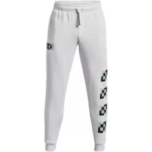 Under Armour Rival Fleece Geometric Jogging Pants Mens - Grey