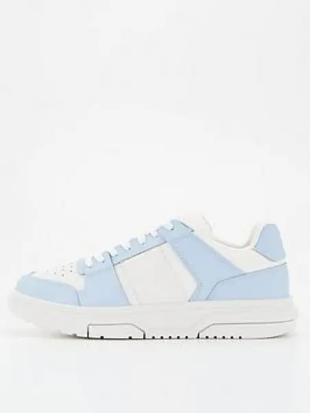 Tommy Jeans Leather Skate Sneaker - Blue