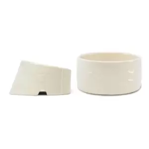 Scruffs Icon Flat Faced Bowl Set 2pc - Cream