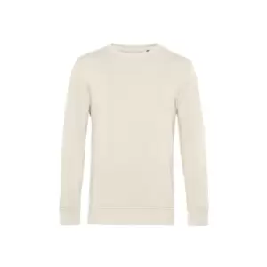 B&C Mens Organic Crew Neck Sweat (2XL) (Off White)