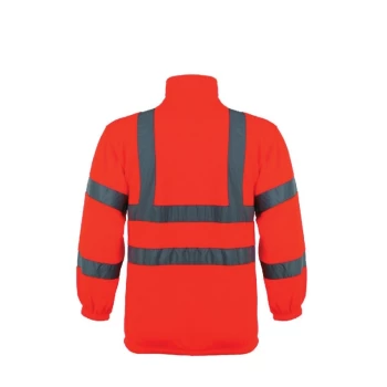 Hi-vis Fleece Jacket (EN20471) Orange - XL