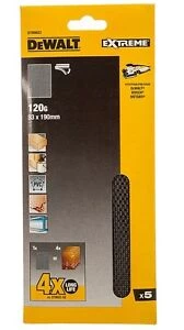 DEWALT Extreme 4X Life Mesh 1/3 Sanding Sheets 120g Pack of 5