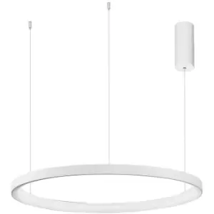 Merano - Aurora 78cm Integrated LED Pendant Ceiling Light Dimmable Sandy White Aluminium LED 60W 3600Lm 3000K