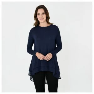 Firetrap Blackseal Fine Knit Lorne Top - Navy