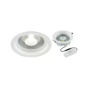 Cob LED Recessed Commercial Downlight 4000K, 230V 20W - Knightsbridge