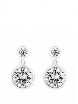 Simply Silver Mini Besel Set Solitaire Earrings