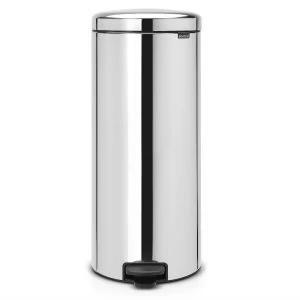 Brabantia newlcon 30L Pedal Bin - Brilliant Steel