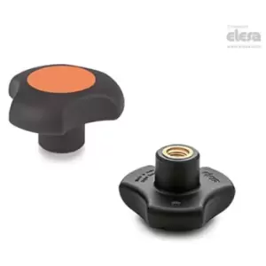 Elesa - Lobe knob-VTT.40-C-B-M8-C2 Orange