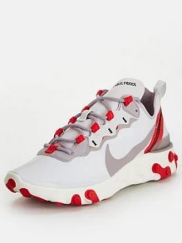 Nike React Element 55 - Red/White/Lilac, Size 8, Women