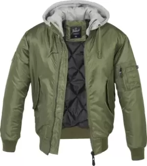 Brandit MA1 Sweathood Bomber Jacket olive