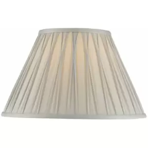 Loops - Tapered Cylinder Lamp Shade - Silver Silk - 60W E27 or B22 gls - e10070