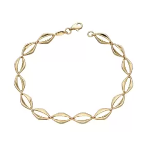 JG Signature 9ct Gold Open Eye Link Bracelet