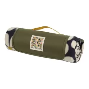 Regatta Orla Kiely Picnic Rug - Daisy Black