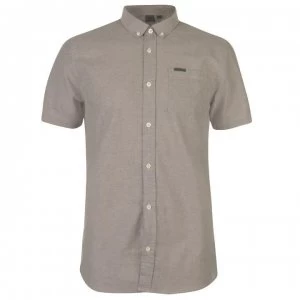 Firetrap Short Sleeve Oxford Shirt Mens - Grey